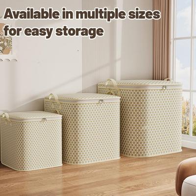 Extra Large Storage Bag - Multifunctional Bedding, Clothing, and Underwear Storage Bag with Zipper, Under Bed Storage Bag