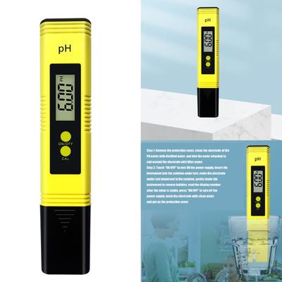 Portable Acid  Tester Pen with LCD Display Easy To Use Acid  Measuring Device for Monitoring Water Soil & Pool Acidity Levels