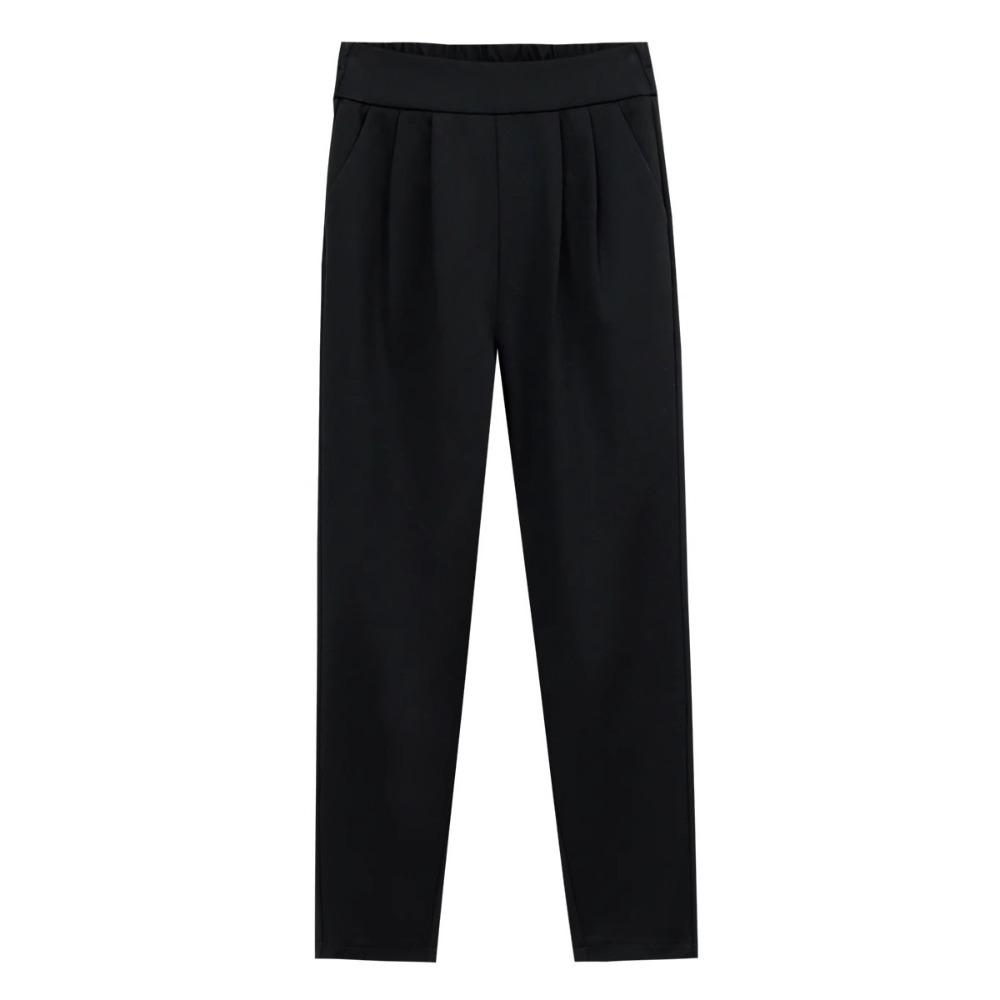 Pleated Business Harlan Pants with Pockets Professional Pants Casual High Waist Suit Pants  Girl