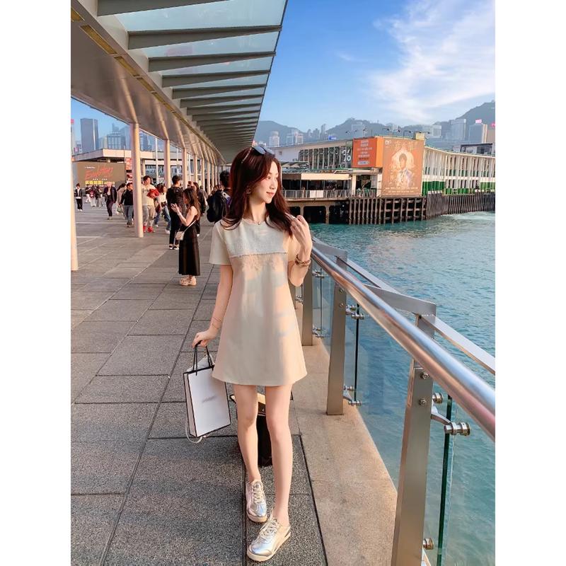 

Elegant Lace A-Line Dress S