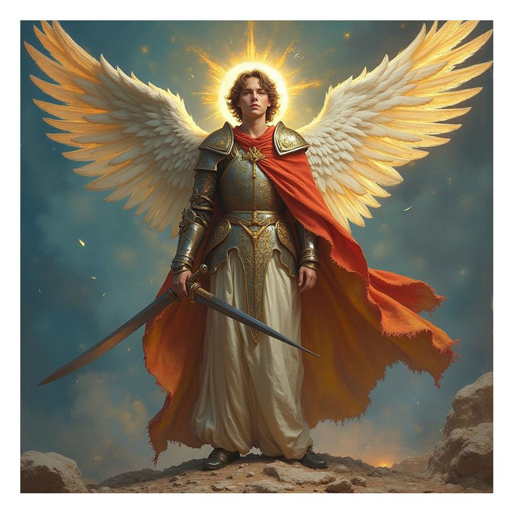 

Алмазная живопись Искусство DIY Battle Angel Алмазная мозаика Набор Круглые стразы Вышивка крестом Домашнее украшение Настенное искусство Round 20x20cm