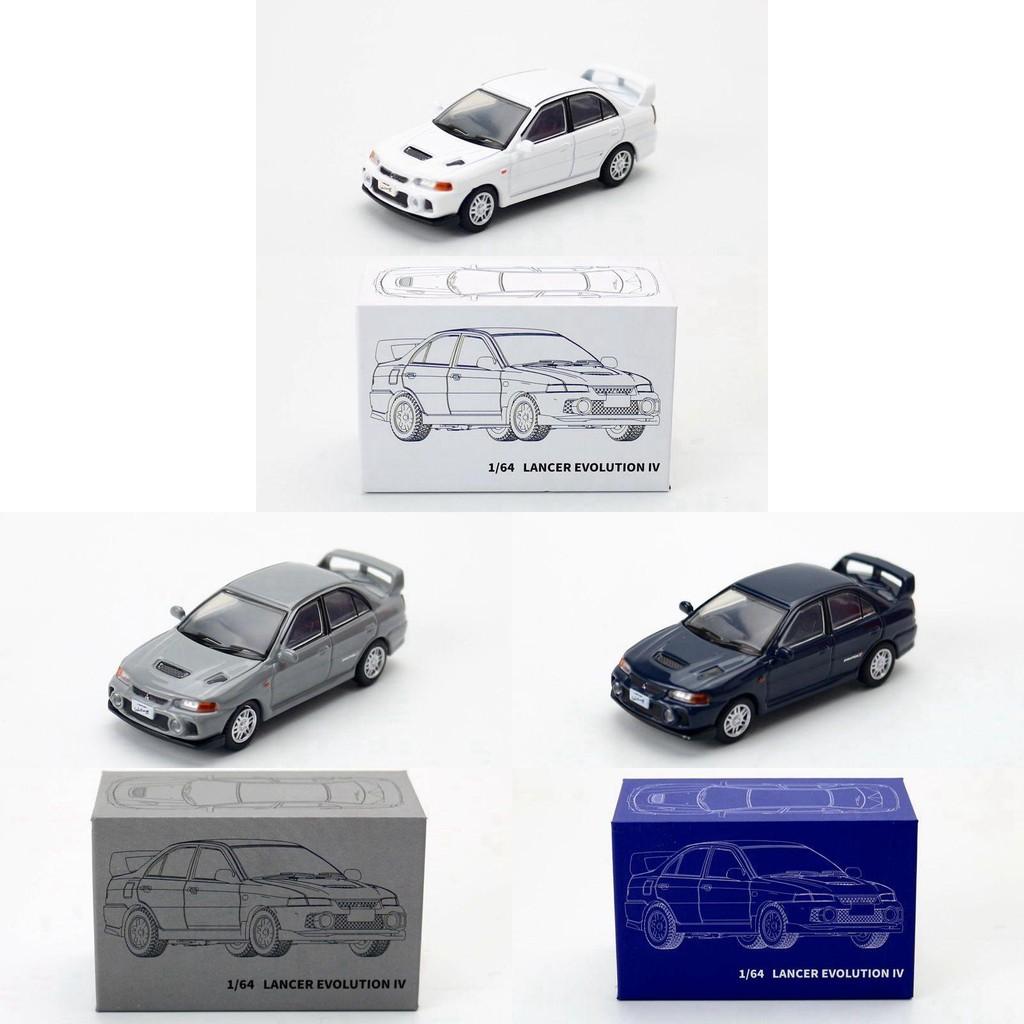 Autotype 1:64 Schaal Legering Mitsubishi Lancer Evo Iv Statisch Speelgoed Voor Verzamelaars En Kinderen