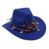 Hot-Selling Western Cowboy Hat Ethnic Style Stage Hat Warped Edge Fedora Hat British European And American Style