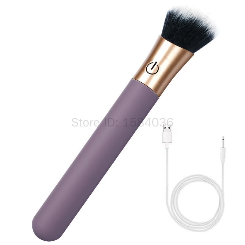 Makeup Brush G Spot Vibrator Clit Stimulator AV Stick Dildo Bullet Vibrators Female Masturbation Massager Sex Toys for Women 18+