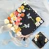Master Flowers Graduation Cap Doctor Mortar Board Academic Hat with Tassels  Student Supplies