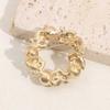 Exquisite Style Imitation Pearl Diamond Interwoven Flower Wreath Brooch Lights Up Fashionable Outfits Showing Noble Temperament