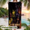 Five Nights At Freddy’s Beach Towel, Personalized Custom Text, Quick Dry Soft Large Towel For Swimming Pool Travel