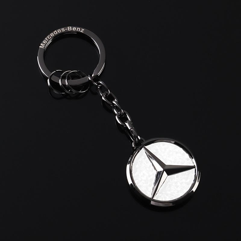 UHBKX1 2025 Hot Car Key Sticker Auto Control Keychain Badge Accessories For Mercedes Benz AMG Smart W205 C300 W203 W206 W108 W124 W126