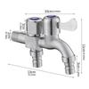 Double Outlet Against Oxidation Water Tap For Laundry And Kitchen Rustless Substance Impermeable Plan