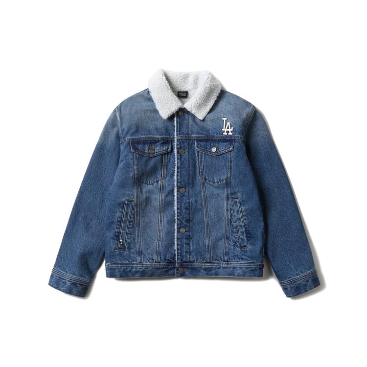 MLB Los Angeles Dodgers Denim Jackets Unisex Blue Square Collar Moderate Other 31JPN1041-07U XS