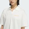 Adidas Ver Logo Comfortable Short Sleeve Polo Shirt Women tops White JM8789
