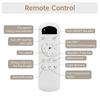 Sofucor 132cm Indoor Ceiling Fan with 3 solid wood blades, silent reversible motor, remote control, including lighting control