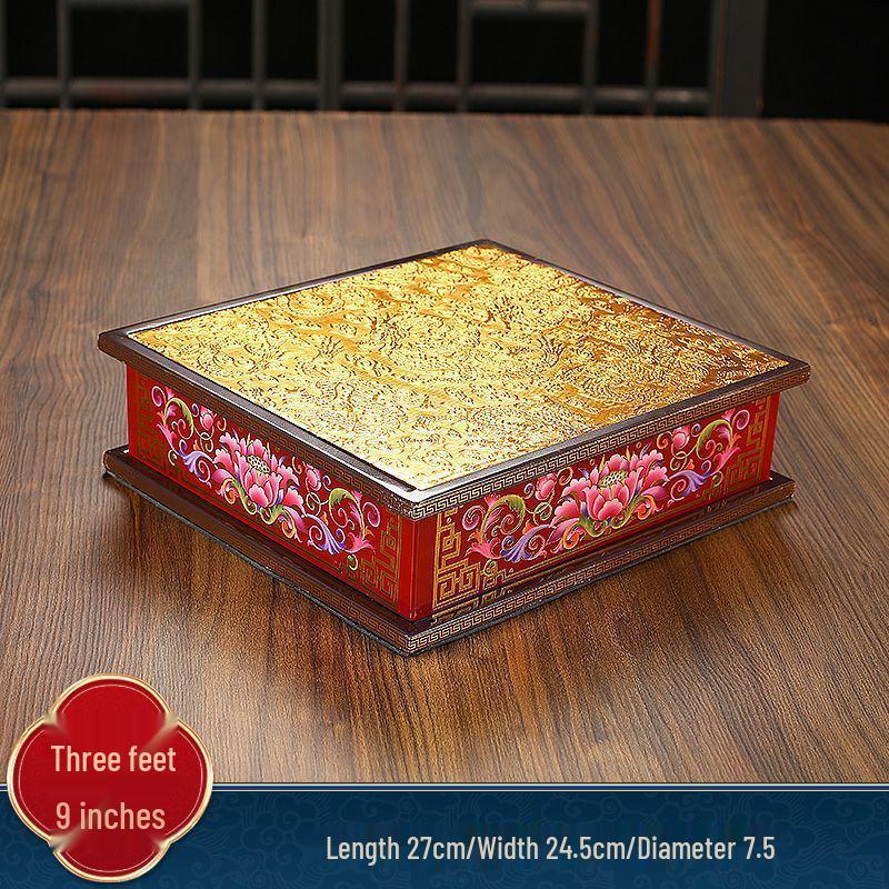 Guan Yin & Guan Gong Elevated Worship Stand for Buddhas & Gods Display