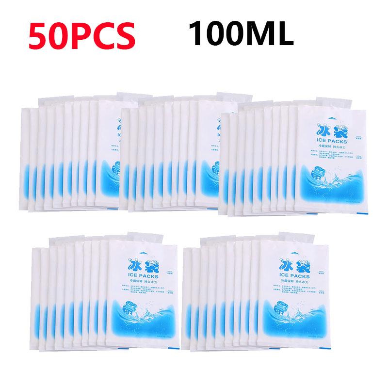 50PC Gel Ice Packs Reusable Cold Compress Packs for Injuries Pain Relief Safe Eco-Friendly Hot and Cold Gel Packs Beer Cooler