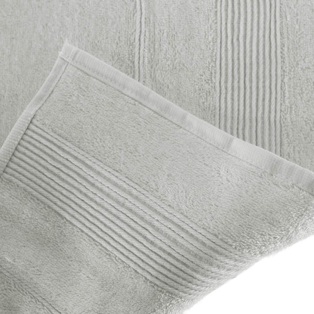 Bath towel 50x90 with natural bamboo fiber, ash color