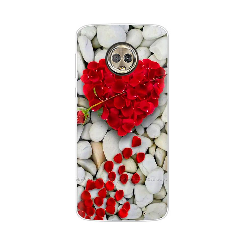 For Moto G6 Play Case TPU Soft Paint Animal Silicone Clear Cover for Motorola Moto G6 Play Plus G6Play Cases Protective Shell