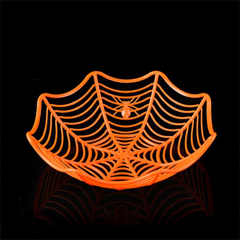 Halloween Candy Basket Halloween Snacks Fruits Bowl Biscuit Packaging Basket Trick or Treat Decoration Halloween Party Supplies