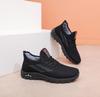 Men's Winter Cotton Shoes with Woven and Velvet Design, Slip-On Sports Casual Boots