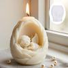 Feather Angel Candle Silicone Mold Wings Boy Gilrs Angel Candle Silicone Mould Resin Gypsum Molds Home Decoration Gift Ornament