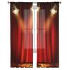 Stage Microphone Lighting Tulle Curtains For Living Room Sheer Curtain Bedroom Voile Decorative Window Treatments