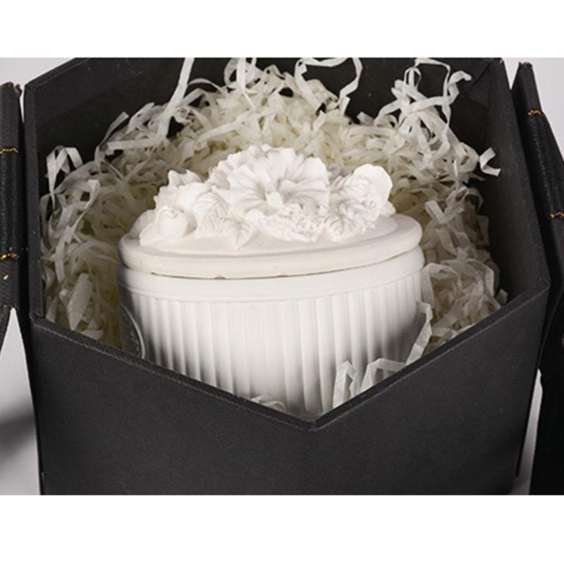 Rose Bottle Dripping Glues Mold Gypsum Ornaments Aromatherapys Candle Holder 3D Flowers Rose Storage Box Silicone Mold