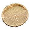 Hand-Woven Round Bamboo Sieve, Hand-painted Bamboo Raft, Dustpan, DIY Decorative Fruit Bread Basket, Kitchen Storage Tray