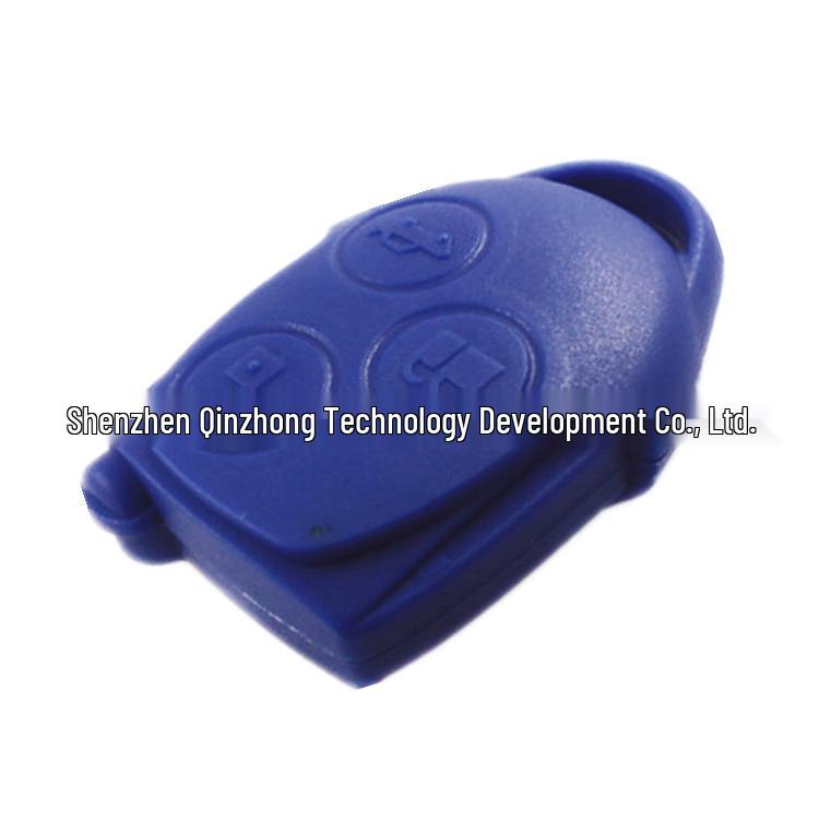 Ford 3-Button Car Key Shell (Blue) with Rear Battery