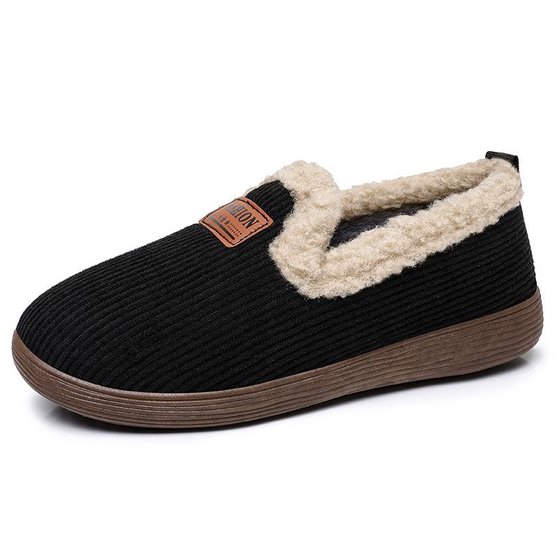 Fashion Autumn and Winter New Women's Warm Comfortable  and Casual Home Cotton Slippers with Added Plush and Thick Cotton Boots