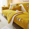 Thicken Plush Couch Cover Winter Warm Sofa Pad Non-Slip Sofa Slipcovers for Living Room L Shaped Back Towel Sectional Sofa Mat