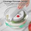 Vegetable Lettuce Leaf Dehydrator with Lid Large Capacity Basket Easy Press Salad Spinner for Kitchen  Use