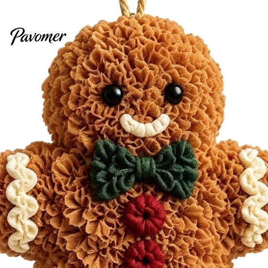 Innen-Weihnachts-Wanddekoration Stoff-Steck-Kunst-Weihnachtsbaumschmuck-Set, DIY 3D-Weihnachtsmann-Baum-Bastelset, Gemütlicher Nachmittags-Bastelspaß, Handgemachter Schneemann, Lebkuchen