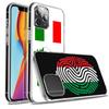 Italy Flag Phone Case For Iphone 16E 15 Pro 14 Plus 17E 16 17 Pro Max Air 11 12 13 Mini Shockproof Capa Cute Cover TPU Clear