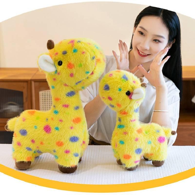 Adorable Colorful Polka Dot Plush Deer Toy Soft And Huggable Stuffed Animal For Kids