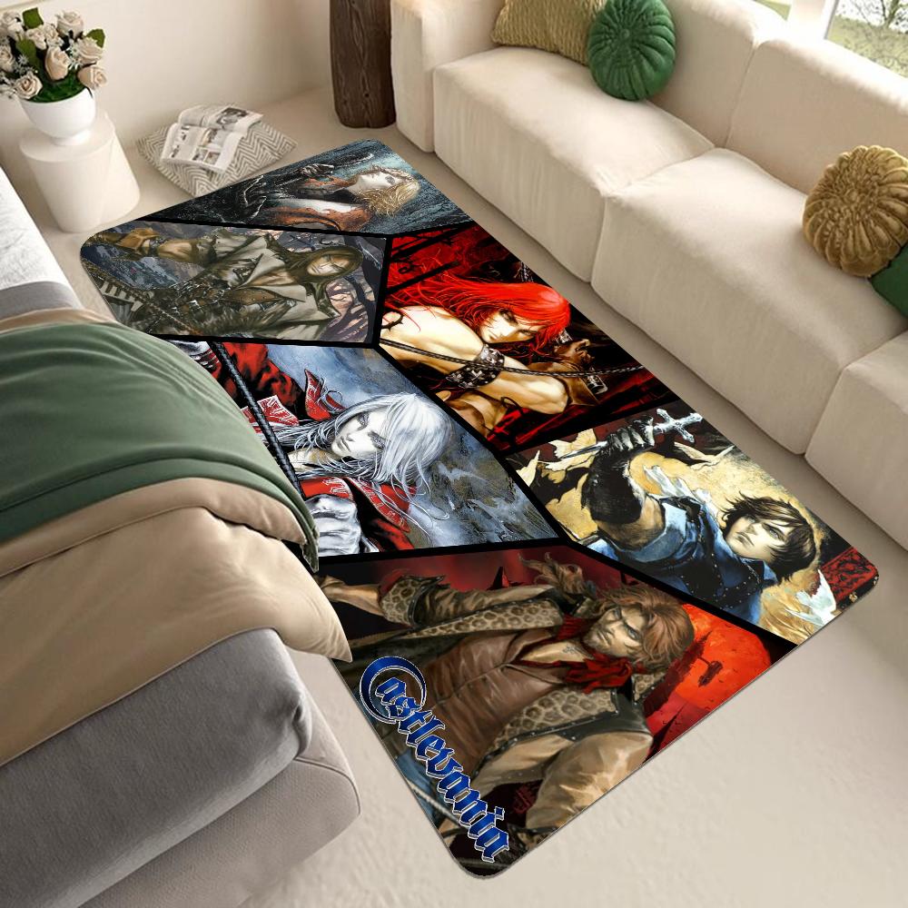 C-Castlevania Floor Mat Floor Mat Non-Slip Laundry Room Mat Laundry Decor Balcony Child Living Room Household Carpets