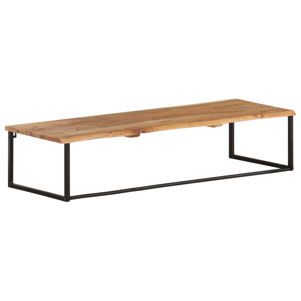 Coat Rack with Natural Edge 100 X 35 X 22 Cm Solid Acacia Wood