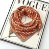 Korean-Style Magnetic Buckle Square Scarf: Women's Winter Neck Warmer & Fashionable Pendant Accessory