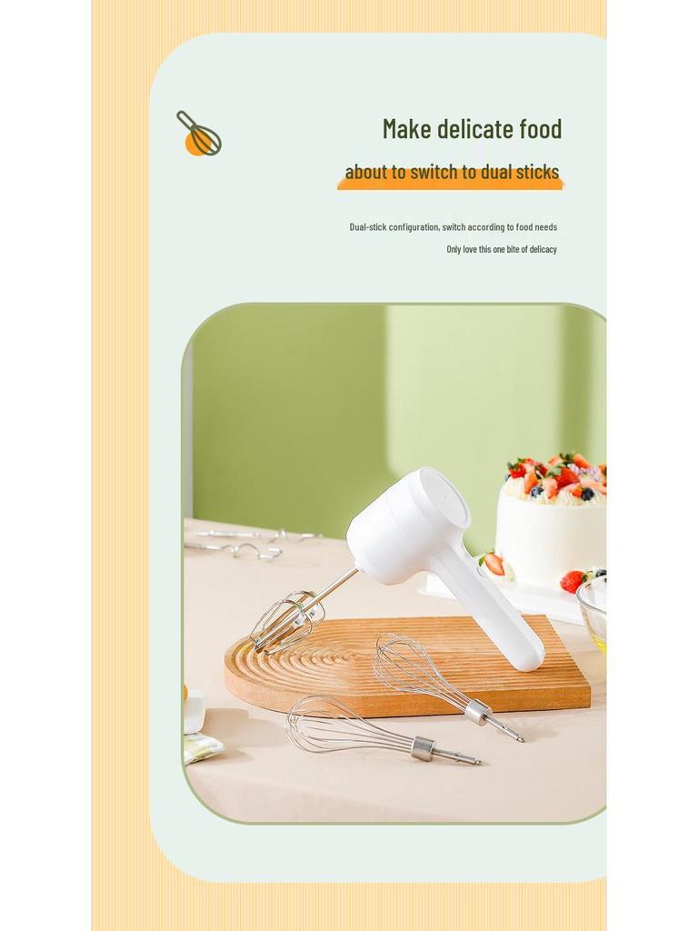 Multifunctional Wireless Egg Beater: Portable, Rechargeable Cream & Dough Mixer for Baking