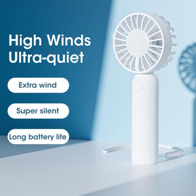 Portable Fan USB Chargeable Mini Fan Handheld Fan Summer Outdoor Portable Hand Hold Fan Three Speeds Adjustable Mini Fan