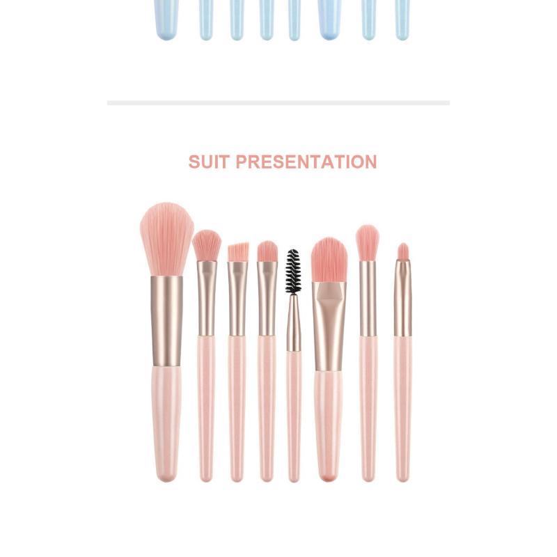 8Pcs Professional Makeup Brushes Set Cosmetic Powder Eye Shadow Foundation Blush Blending Concealer Beauty Make Up Tool Brushes