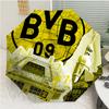 Borussia Dortmund Print Automatic Umbrella, 8 Rib Iron Frame, Plastic Handle, Suitable for Outdoor Travel &Daily , Ideal Gift
