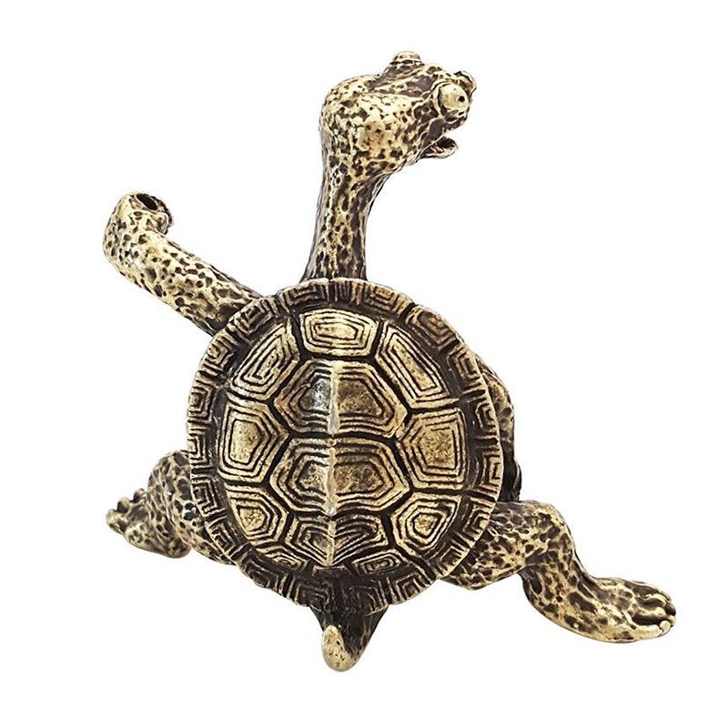 1 Stück Mini Schildkrötenform Räuchergefäß Sandelholzstäbchenhalter Vintage Bronze Tier Räucherhalter Brennerständer Geschenk Heimdeko