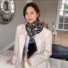 New Korean Style Knitted Shawl Scarf Women Winter Black White Checkered Plaids Grids Scarf Pashmina Shawls