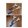 5 in 1 Adjustable Ratchet Wrench 10 Inch Torque Wrench with 180° Folding Spanner Tool for Industry Household Maintenance