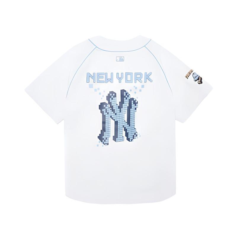 New MLB New York Yankees SS22 T Shirt Unisex Ecru 3ABS00221-50WHS