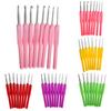 8 Sizes 2.5-6mm Soft Plastic Handle Home Aluminum Alloy Crochet Knit Hook Needles