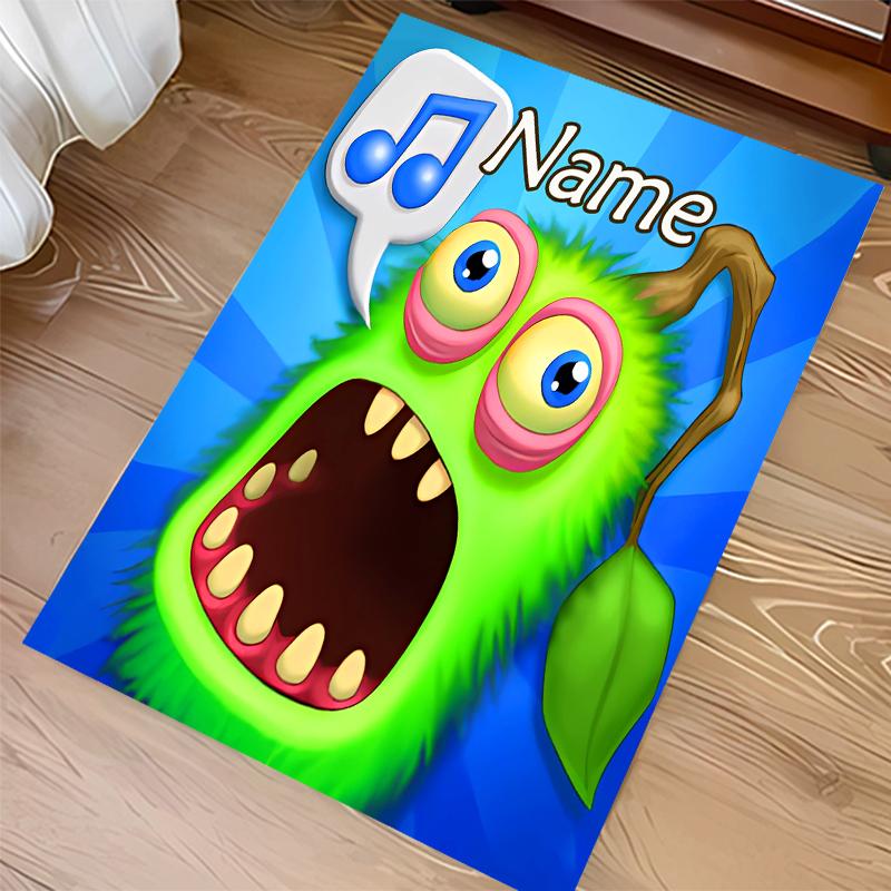 Custom personalization My Singing Monsters Print Area Rug - Soft, Washable Non-Slip Indoor Mat,Living Room,Home&Office Decorative Rug