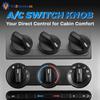 A/C Switch Knob, Air Conditioning Button Knob Compatible with Ford F-150 1997-2008, Ford F-250 1997–1999, Lincoln Mark LT 2006–2008, Replaces