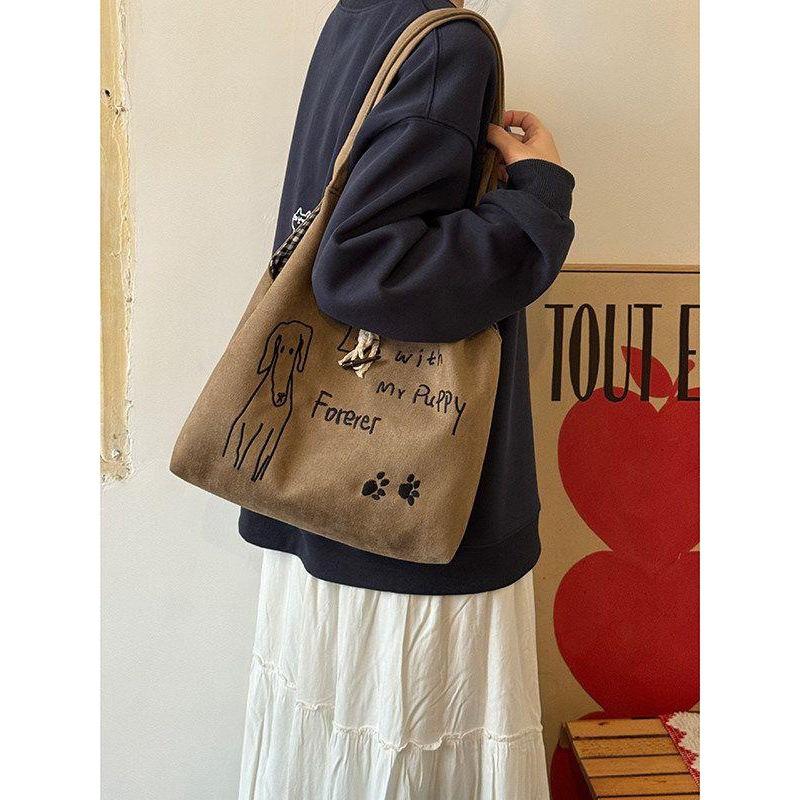 Tote Bag - Large Capacity Shoulder Bag - Student Commuting and Class Bag