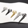 Nicht verblassend Unterschiedliche Länge Spitzkegel Hängeohrringe Edelstahl Runde Creolen für Damen Herren Schmuck Ohrpiercing Geschenk