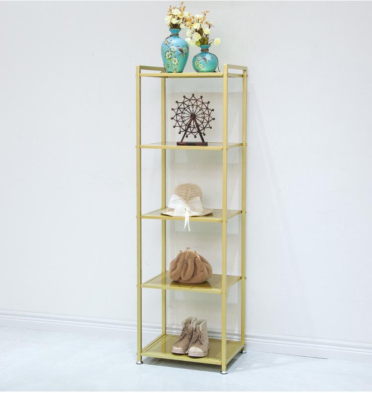 Mannequin Display Rack: Women's Clothing Store, Movable Gold Wrought Iron Hanging Rack